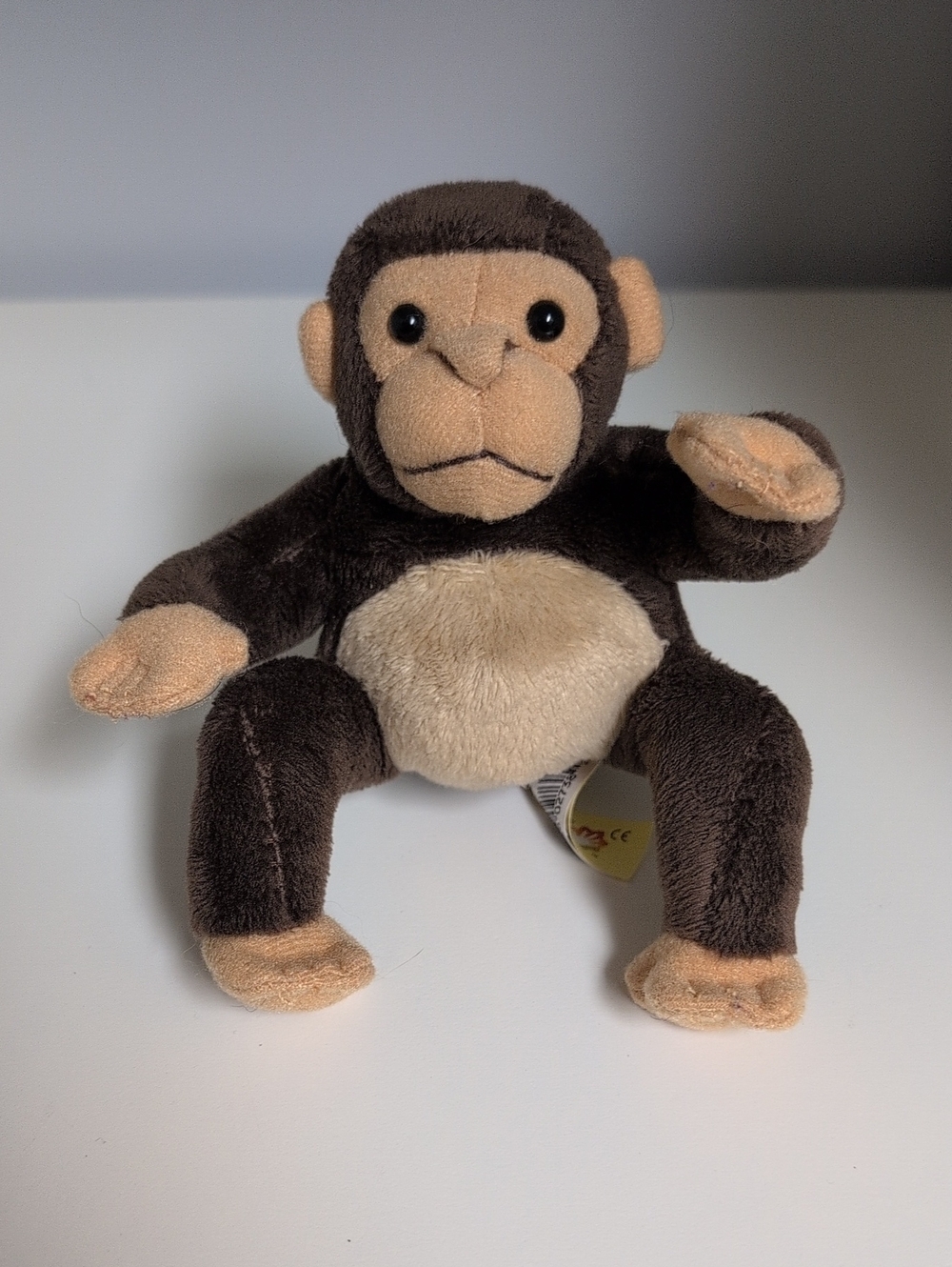 Folkmanis Monkey Finger Puppet Mini Monkey, 5" Brown Tan